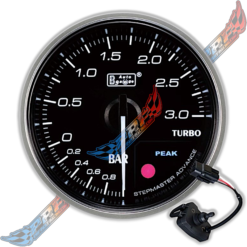 3 BAR PREMIUM MANOMÈTRE PRESSION TURBO NOIR