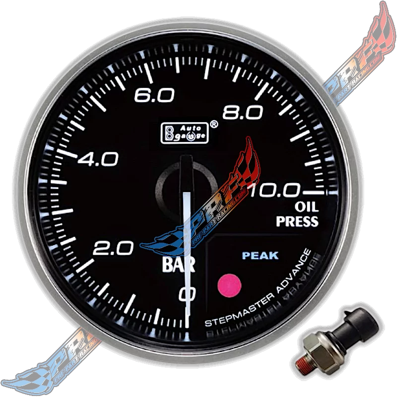 PRESSION HUILE AUTOGAUGE MANOMÈTRE PREMIUM NOIR