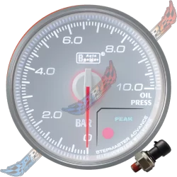 PRESSION HUILE AUTOGAUGE MANOMÈTRE PREMIUM BLANC
