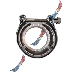 KIT V-BAND BMW E90 Bride Entrée Collecteur Echappement Turbo INOX